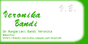 veronika bandi business card